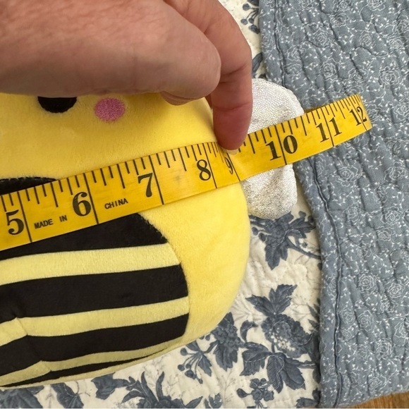 Squishmallows Sunny the Bee Yellow & Black Soft Plush Silver Wings Size  9” - Picture 7 of 7